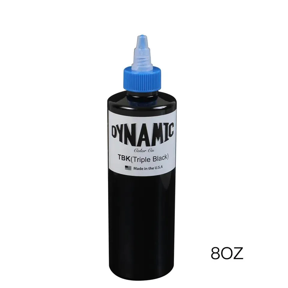 Новейшие оригинальные динамические тройные черные чернила для татуировки на теле